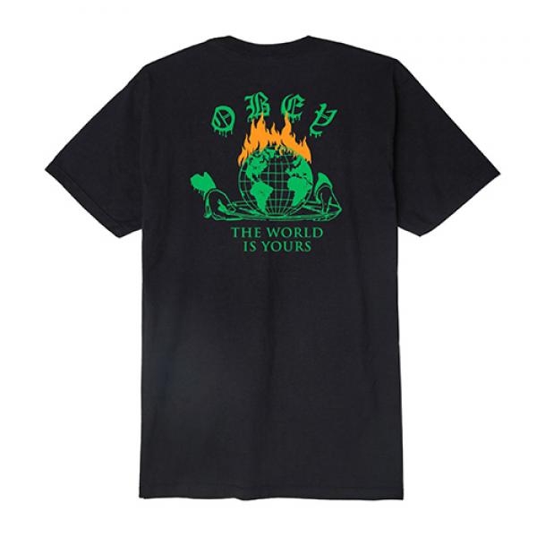 (163081736) THE WORLD IS YOURS TEE-BLK